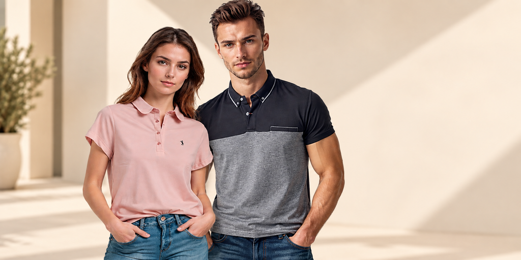 Modelos de Polo Mode & Gens, colección para dama y caballero